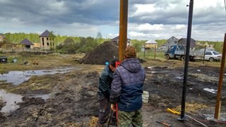 Заказать монтаж винтовых свай в Тара - цена под ключ с доставкой от 1848 шт